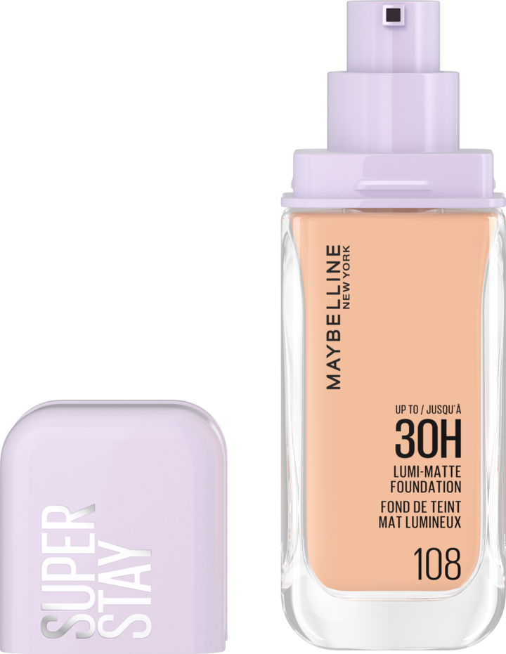 MAYBELLINE NEW YORK, Super Stay Lumi-Matte, podkład do twarzy, nr 108;, 35 ml