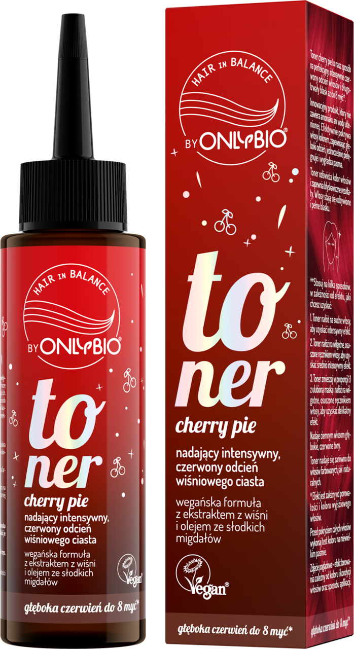 ONLYBIO HAIR IN BALANCE, toner do włosów, Cherry Pie, 100 ml