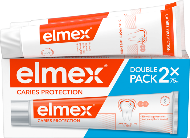 ELMEX, Caries Protection, pasta do zębów,  przeciw próchnicy,, 2 x 75 ml