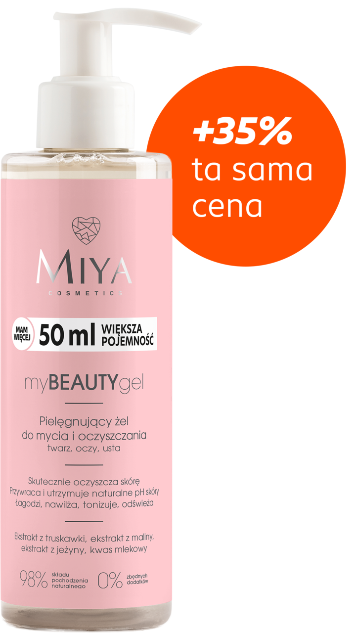 MIYA COSMETICS, myBEAUTYgel, żel do mycia twarzy, oczu i ust, pielęgnujący, oczyszczający, 190 ml