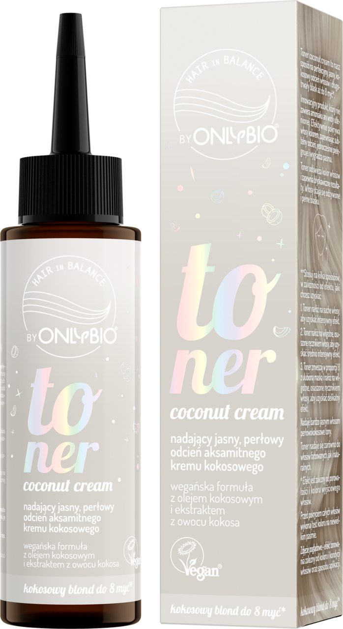ONLYBIO HAIR IN BALANCE, toner do włosów, Coconut Cream, 100 ml