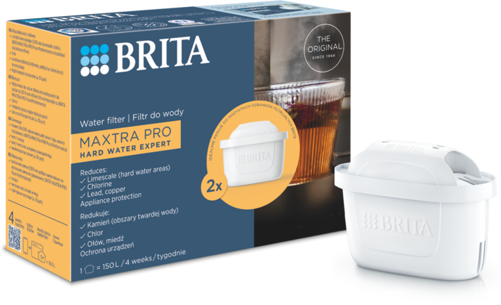 BRITA, Maxtra PRO Hard Water Expert, filtry do wody, 2 szt.