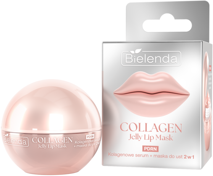 BIELENDA, Collagen Jelly Lip, serum-maska do ust, 2 w 1, 8 g