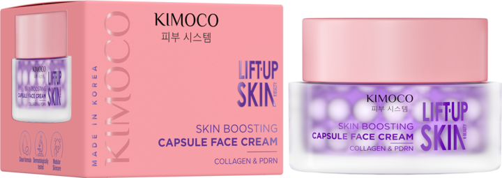 KIMOCO, Lift Up Skin, krem do twarzy, z kapsułkami kolagenowymi,, 50 ml