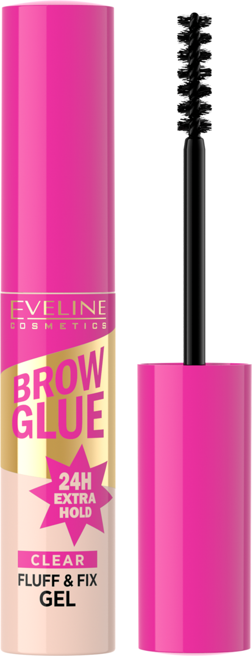 EVELINE COSMETICS, Brow Glue, żel do brwi, mocno utrwalający, Transparentny,, 6 ml