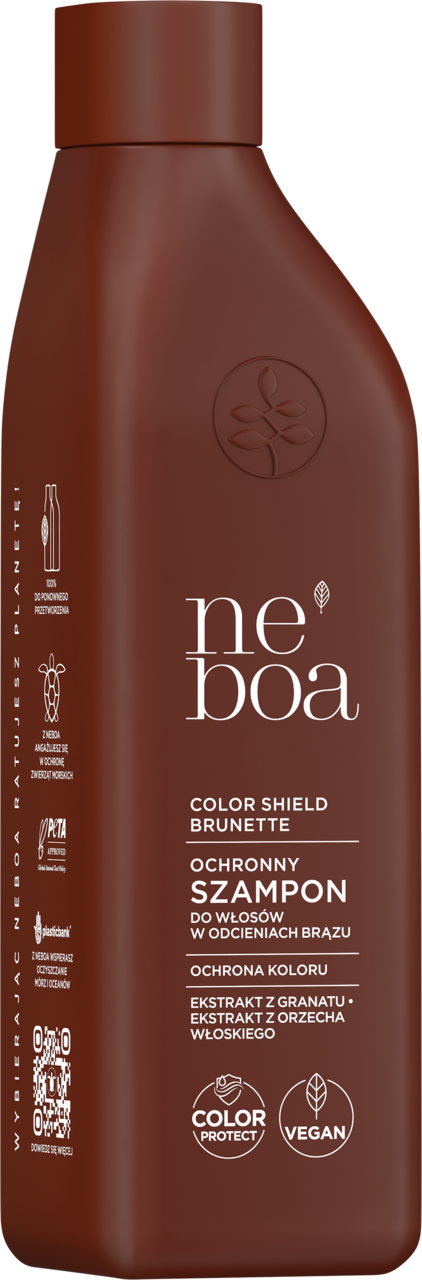 NEBOA, Color Shield Brunette, szampon do włosów w odcieniach brązu, ochronny, 300 ml