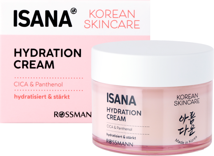 ISANA, Korean Skincare, krem do twarzy, nawilżający, 50 ml