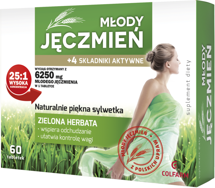 MŁODY JĘCZMIEŃ, tabletki, suplement diety, 60 szt.