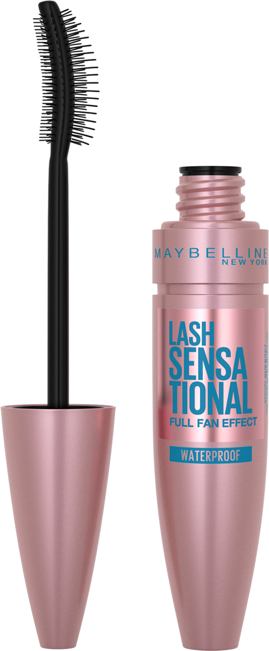 MAYBELLINE NEW YORK, Lash Sensational Full Fan Effect, tusz do rzęs, efekt wachlarza rzęs, wodoodporny, Black, 9,4 ml