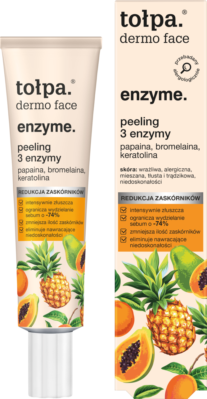 TOŁPA, Dermo Face Enzyme., peeling do twarzy, 3 enzymy, 40 ml