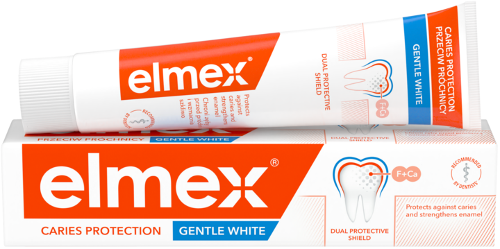 ELMEX, Caries Protection Gentle White, pasta do zębów przeciw próchnicy, delikatnie wybielająca, 75 ml