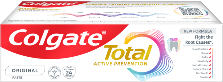 COLGATE, Total Original, pasta do zębów, multiochronna z fluorem, 20 ml