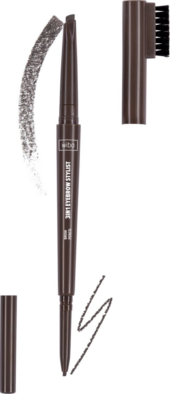 WIBO, 3in1 Eyebrow Stylist, kredka do brwi, nr 2;, 0,4 g