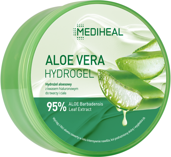 MEDIHEAL, hydrożel aloesowy z kwasem hialuronowym i ekstraktem z kwiatów lawendy, 300 ml