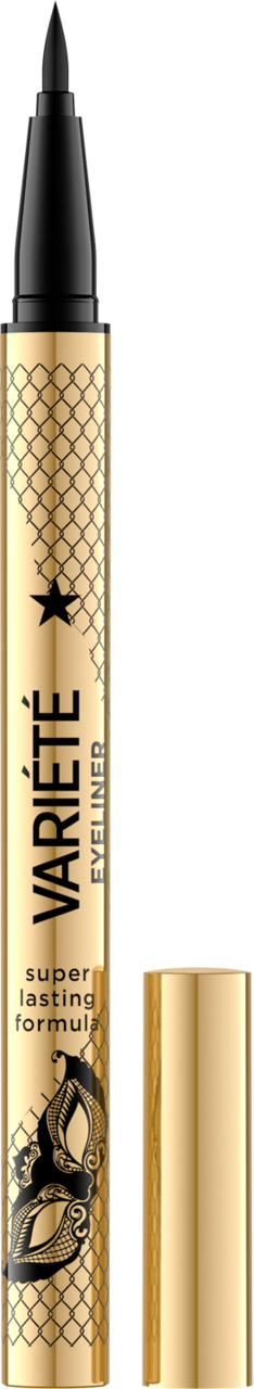EVELINE COSMETICS, Variété, eyeliner w pisaku, wodoodporny, Ultra Black, 7 ml