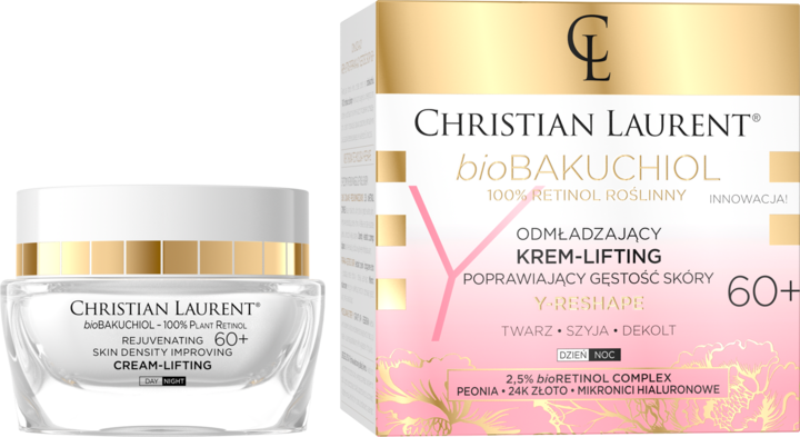 CHRISTIAN LAURENT, Bakuchiol, krem-lifting do twarzy, odmładzający, 60+, dzień/noc, 50 ml