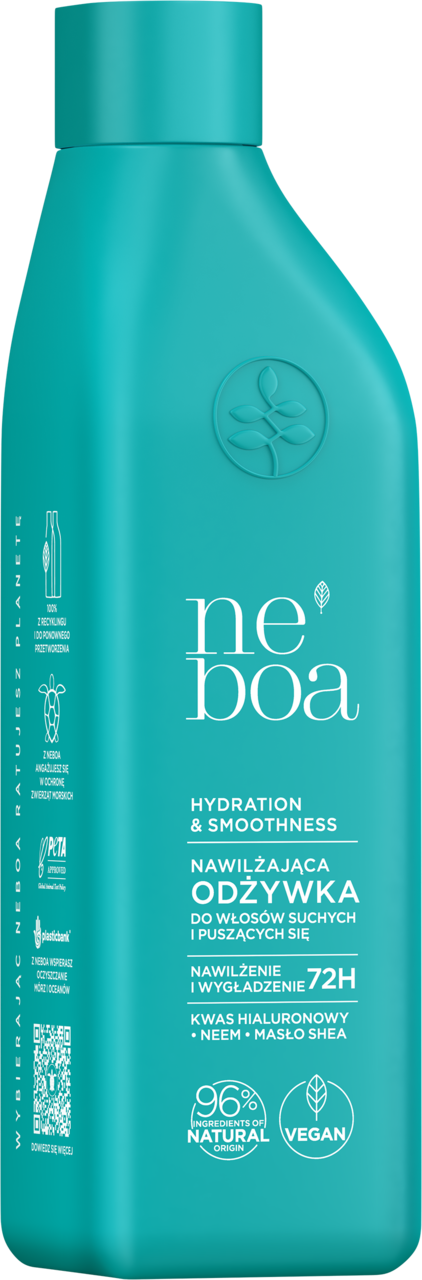 NEBOA, Hydration & Smoothness, odżywka do włosów, włosy suche i puszące się, naturalna, 300 ml