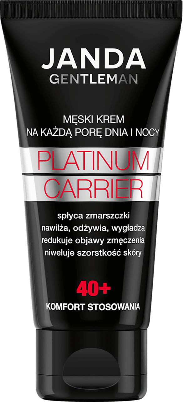 JANDA, Gentleman Platinum Carrier, krem do twarzy, dla mężczyzn, 40+, na dzień i na noc, 50 ml