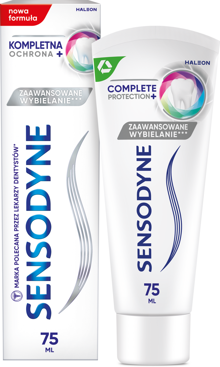 SENSODYNE, Kompletna Ochrona+, pasta do zębów, wybielająca, 75 ml