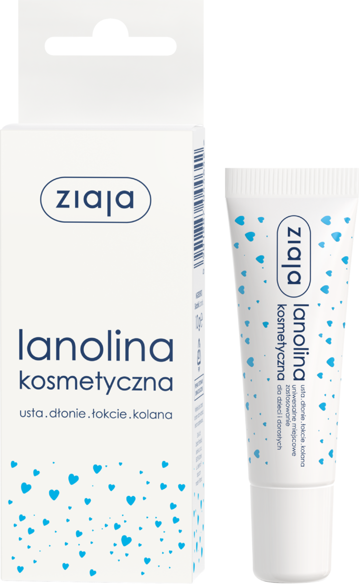 ZIAJA, lanolina kosmetyczna, usta, dłonie, łokcie, kolana, 10 g
