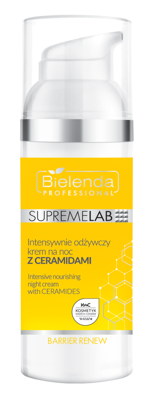 BIELENDA PROFESSIONAL, SupremeLab Barrier Renew, krem do twarzy, odżywczy, z ceramidami, na noc, 50 ml