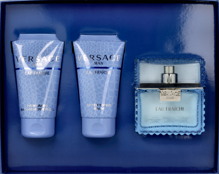 VERSACE, Eau Fraiche , zestaw, SG 50ml + ASB 50ml + EDT 50ml, 1 szt