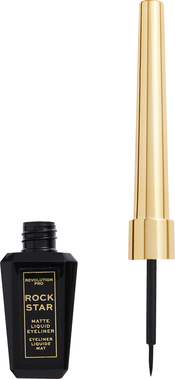 REVOLUTION PRO, RockStar , eyeliner matowy, Black, 4 ml Drogeria