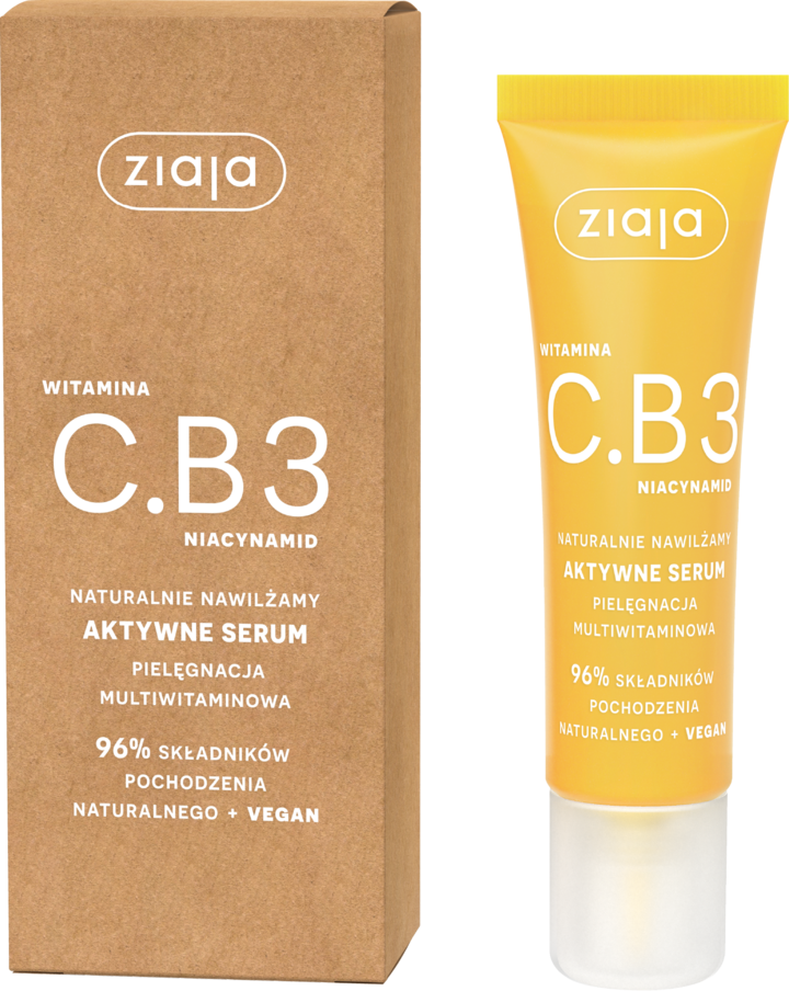 ZIAJA, Witamina C.B3, serum do twarzy, pielęgnacja multiwitaminowa, 30 ml