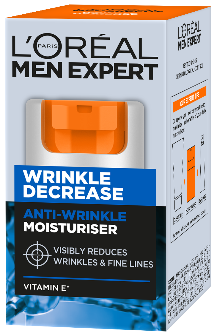 L'ORÉAL PARIS MEN EXPERT, Wrinkle Decrease, krem do twarzy, nawilżający, przeciwzmarszczkowy, 50 ml