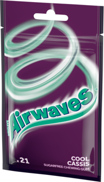 WRIGLEY'S AIRWAVES ,guma do żucia, w drażetkach, o smaku mentolowym i czarnej porzeczki, bez cukru,kompozycja-2