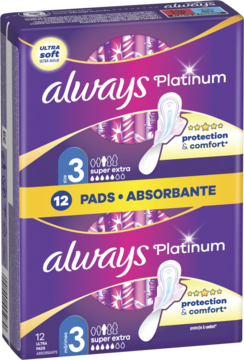 ALWAYS Platinum  ,podpaski higieniczne, ze skrzydełkami, Night,kompozycja-2