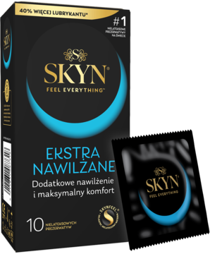 SKYN Extra Nawilżenie ,prezerwatywy, nielateksowe,kompozycja-2