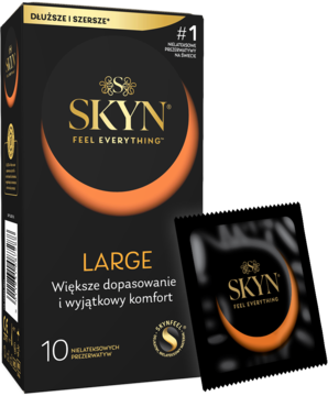 SKYN Large ,prezerwatywy, nielateksowe,kompozycja-2
