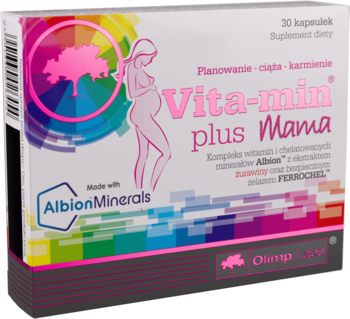 OLIMP LABS Vita-min Plus Mama,kapsułki dla kobiet planujących ciąże, w ciąży i w trakcie laktacji, suplement diety,kompozycja-2