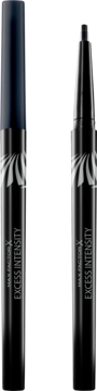 Max Factor Excess Intensity Eyeliner w kredce Charcoal. Dwa opakowania: jedno zamknięte, drugie z widoczną końcówką.