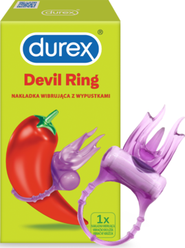 DUREX ,nakładka wibrująca, z wypustkami,kompozycja-2