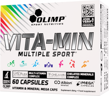 OLIMP SPORT NUTRITION Vita-Min Multiple Sport,suplement diety, VITA-PLEX SPORT + CHELA-MIN SPORT,kompozycja-2