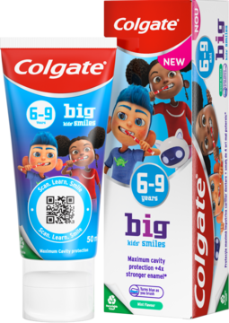 COLGATE Big Kids' Smiles ,pasta do zębów dla dzieci 6-9 lat, smak Miętowy,kompozycja-2