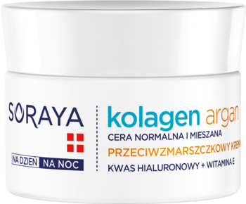 SORAYA Kolagen Argan,krem do twarzy, przeciwzmarszczkowy, nawilżający, dzień/noc,kompozycja-2
