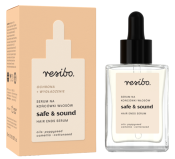 RESIBO Safe & Sound ,serum na końcówki włosów, ochrona + wygładzenie,kompozycja-2