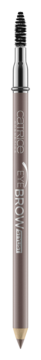 Kredka do brwi Catrice Eye Brow Stylist 020 Ash-ton, pionowo, z pędzelkiem i ostrzoną końcówką.
