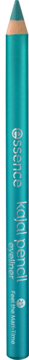 Zaostrzona, turkusowa kredka do oczu Essence Kajal Pencil Eyeliner nr 25, widok pionowy.