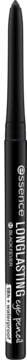 Czarna automatyczna kredka do oczu Essence Longlasting Eye Pencil, pionowy widok z przodu, wodoodporna.