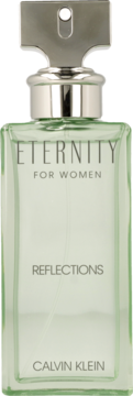 Calvin Klein Eternity Reflections For Women EDP, zielona szklana butelka z unikalnym srebrnym atomizerem.