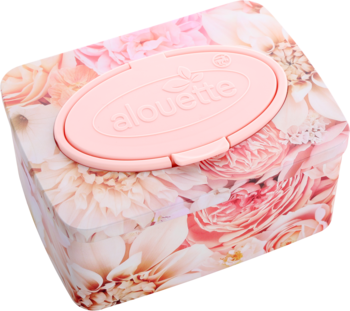 ALOUETTE Deluxe Sensitiv,papier toaletowy,  nawilżany, box,kompozycja-2