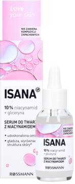 ISANA Love Your Skin ,serum do twarzy z Niacynamidem,kompozycja-2