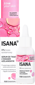 ISANA Love Your Skin ,serum do twarzy z Kwasem Azelainowym,kompozycja-2