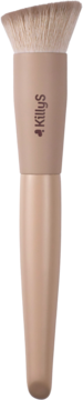 Pędzel do konturowania KillyS Nude Matte w beżowym kolorze, z miękkim włosiem, widok z przodu.