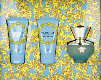VERSACE Dylan Turquoise ,zestaw dla kobiet, woda toaletowa 50 ml + balsam do ciała 50 ml + żel pod prysznic 50 ml,kompozycja-2