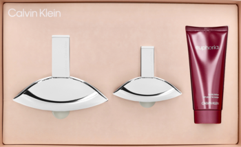 CALVIN KLEIN Euphoria ,zestaw dla kobiet, woda perfumowana 100 ml + 30 ml + balsam do ciała 100 ml,kompozycja-2